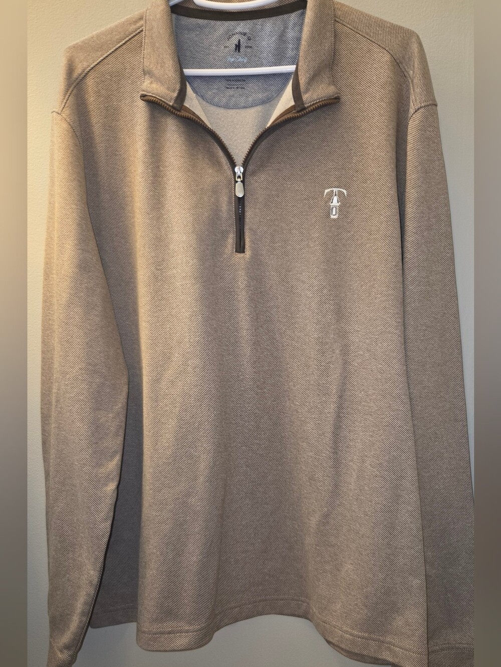 johnnie-O Top Shelf Men's Hartford Heathered 1/4 Zip Pullover Size Large